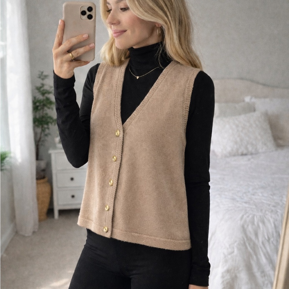 J.Crew V-neck button-front sweater vest